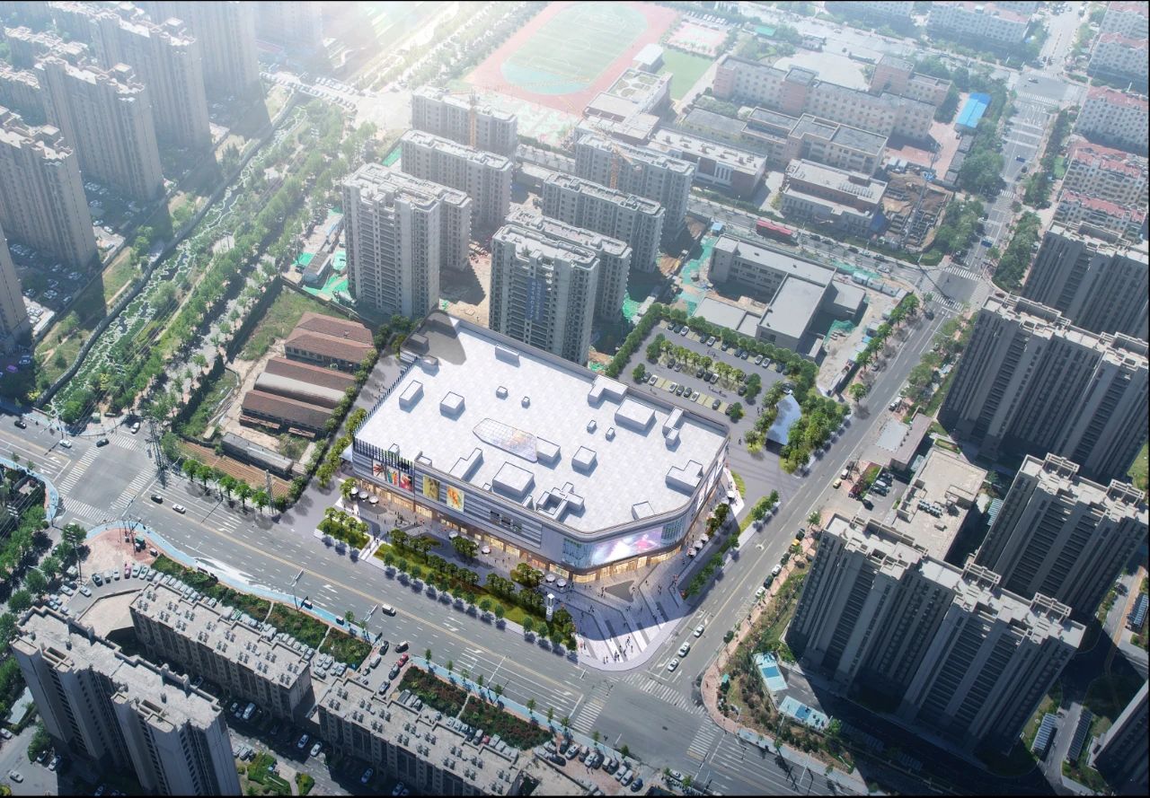 建筑实景合成鸟瞰图